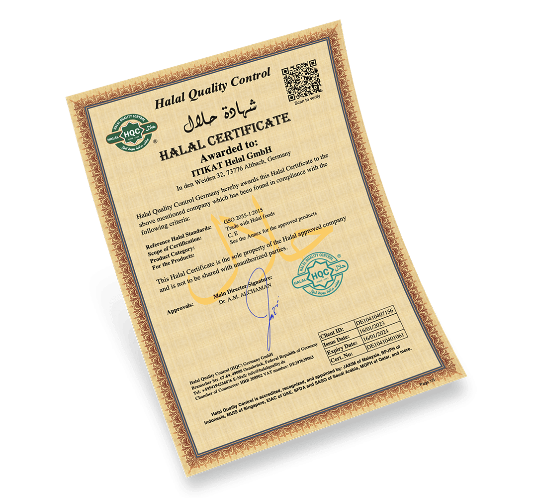 itikat helal sertifikası